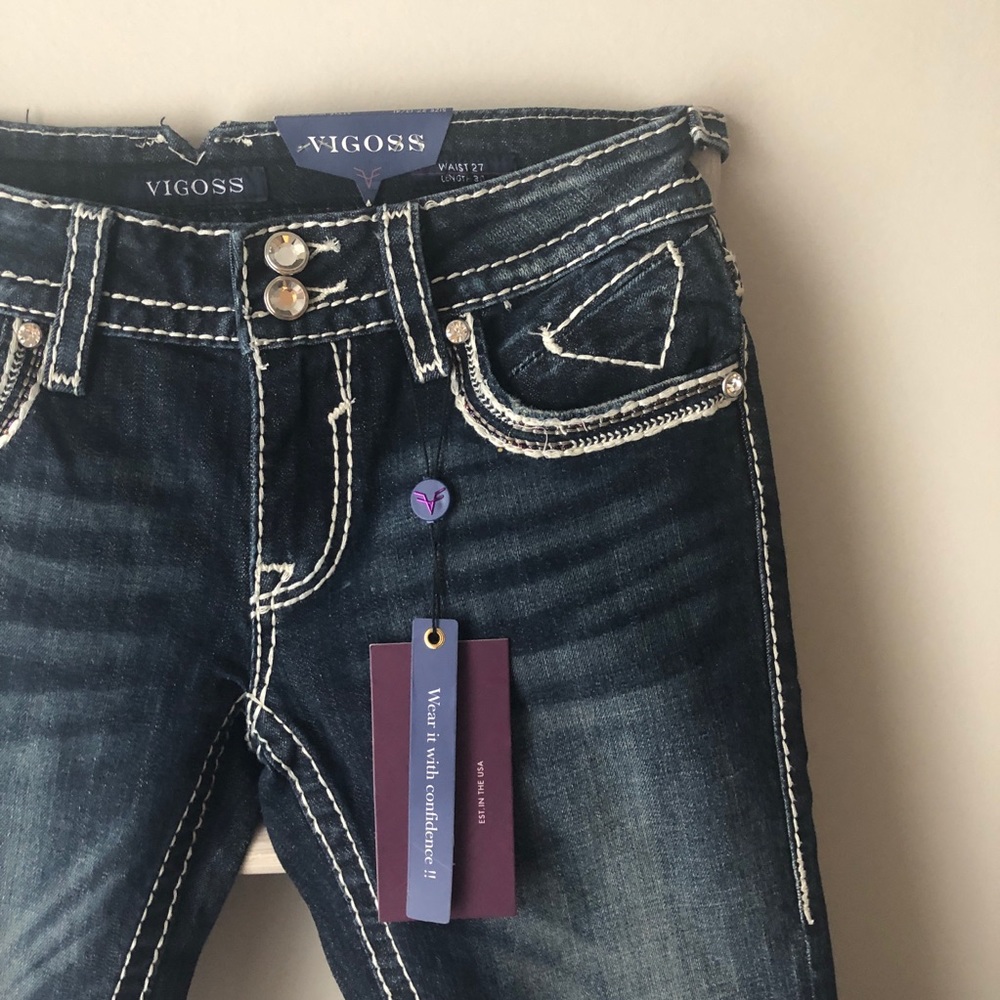 NWT VIGOSS Dark Wash Skinny Jeans